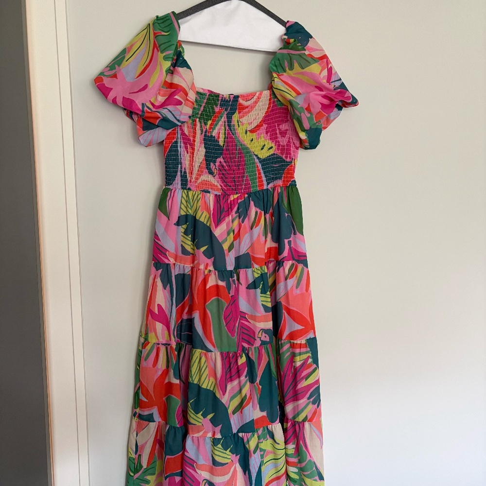 Colorful Midi Dress